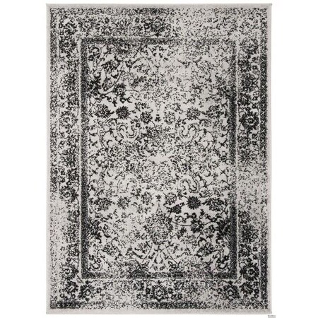Safavieh Adirondack Power Loomed Runner Area Rug, Grey and Black - 2 ft.-6 in. x 8 ft. ADRW109B-28